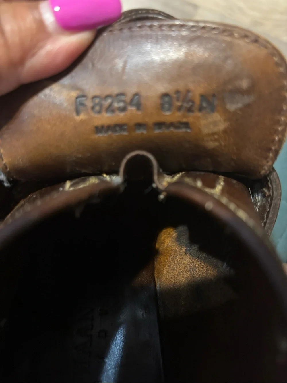 COLE HAAN COUNTRY ~ Vintage Brown Women’s Leather Ankle Round Toe Boot